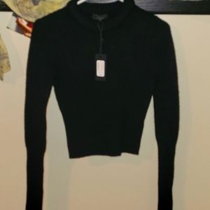 Rag and Bone xxS pierce slim crew top. 100% cashmere